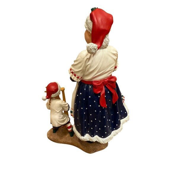Christmas Seattle Mariners Mrs. Claus & Child Figurine - Picture 2 of 7